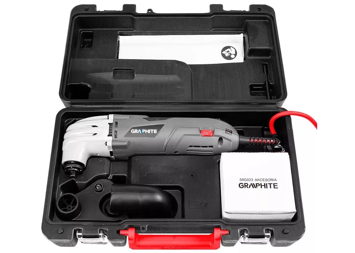 Višenamjenski alat GRAPHITE 250W (oscilacija 15000-21000/min, s kovčegom)-8