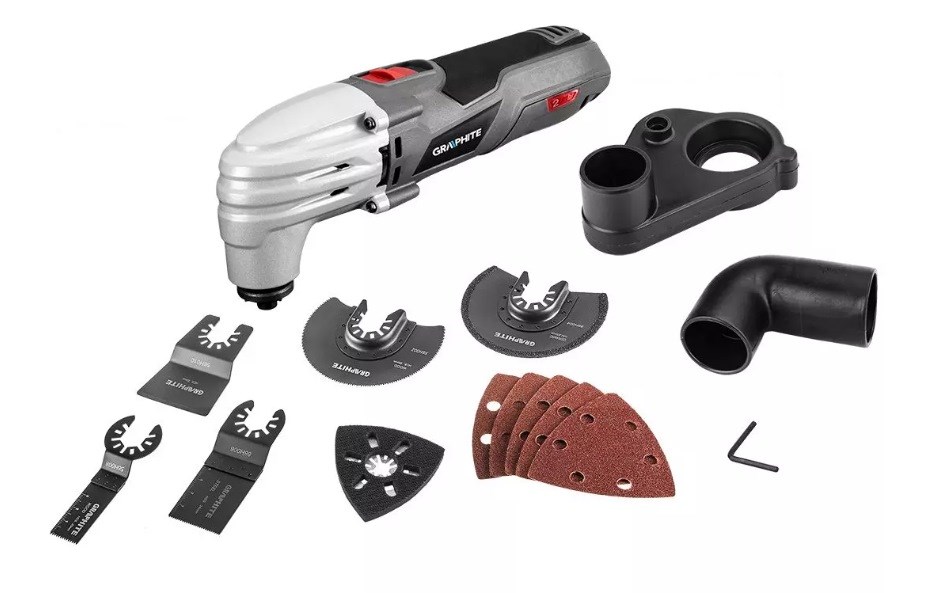 Višenamjenski alat GRAPHITE 250W (oscilacija 15000-21000/min, s kovčegom)-6