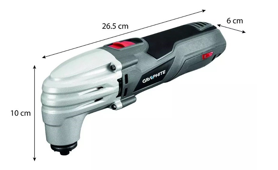Višenamjenski alat GRAPHITE 250W (oscilacija 15000-21000/min, s kovčegom)-10