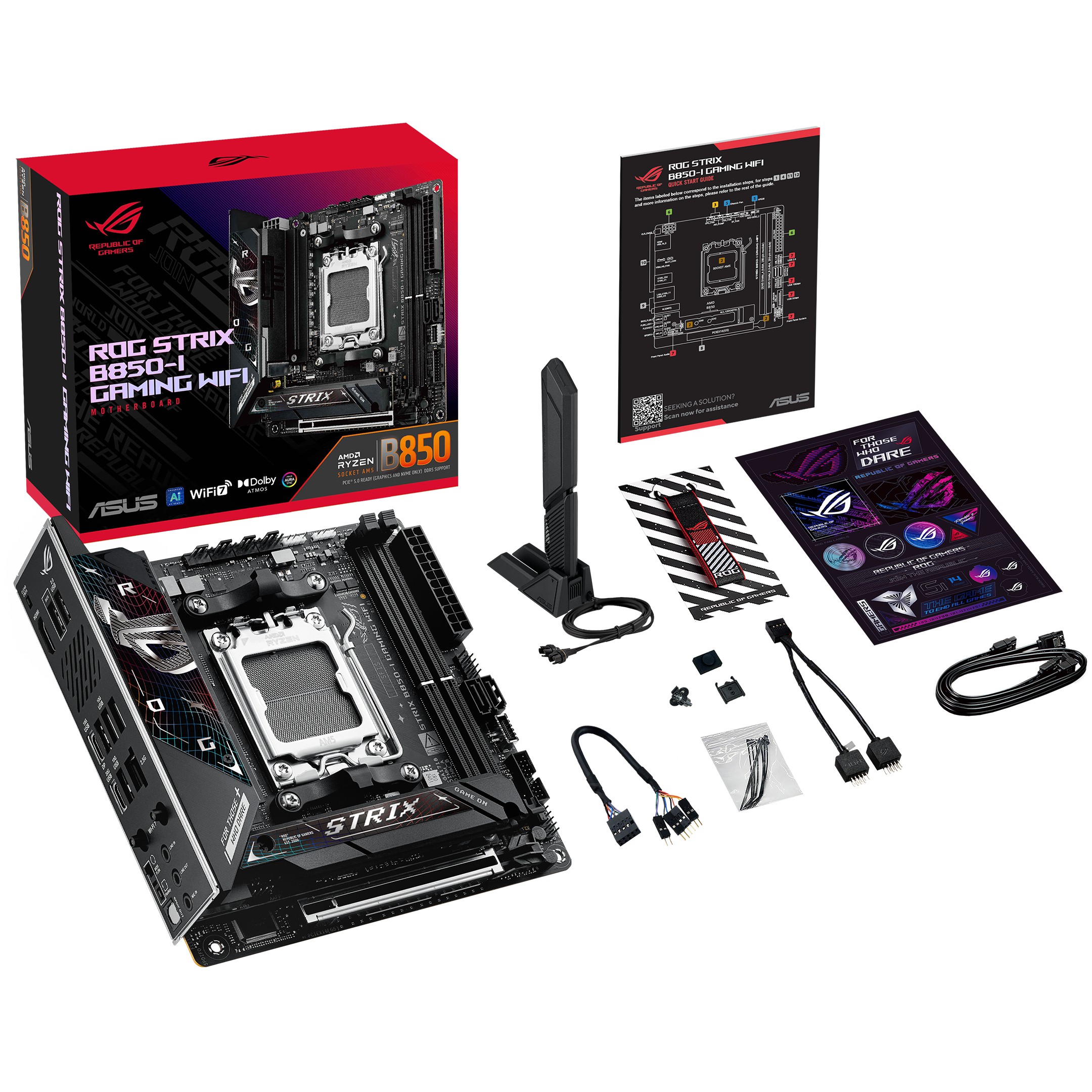 Matična ploča ASUS ROG STRIX B850-I GAMING WIFI (AMD B850, Socket AM5, mini ITX)-2