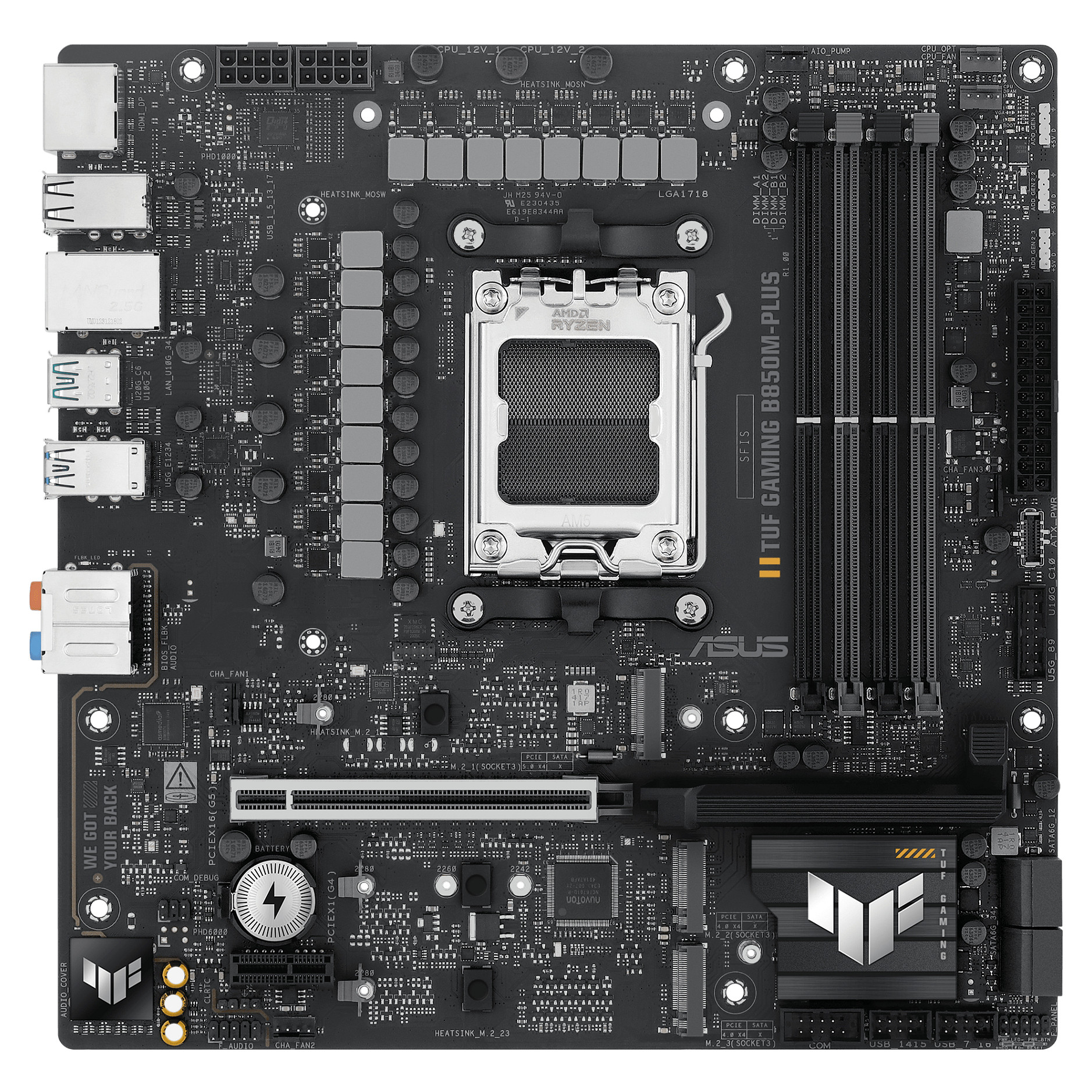 Matična ploča ASUS TUF GAMING B850M-PLUS (AMD B850, Socket AM5, micro ATX)-5
