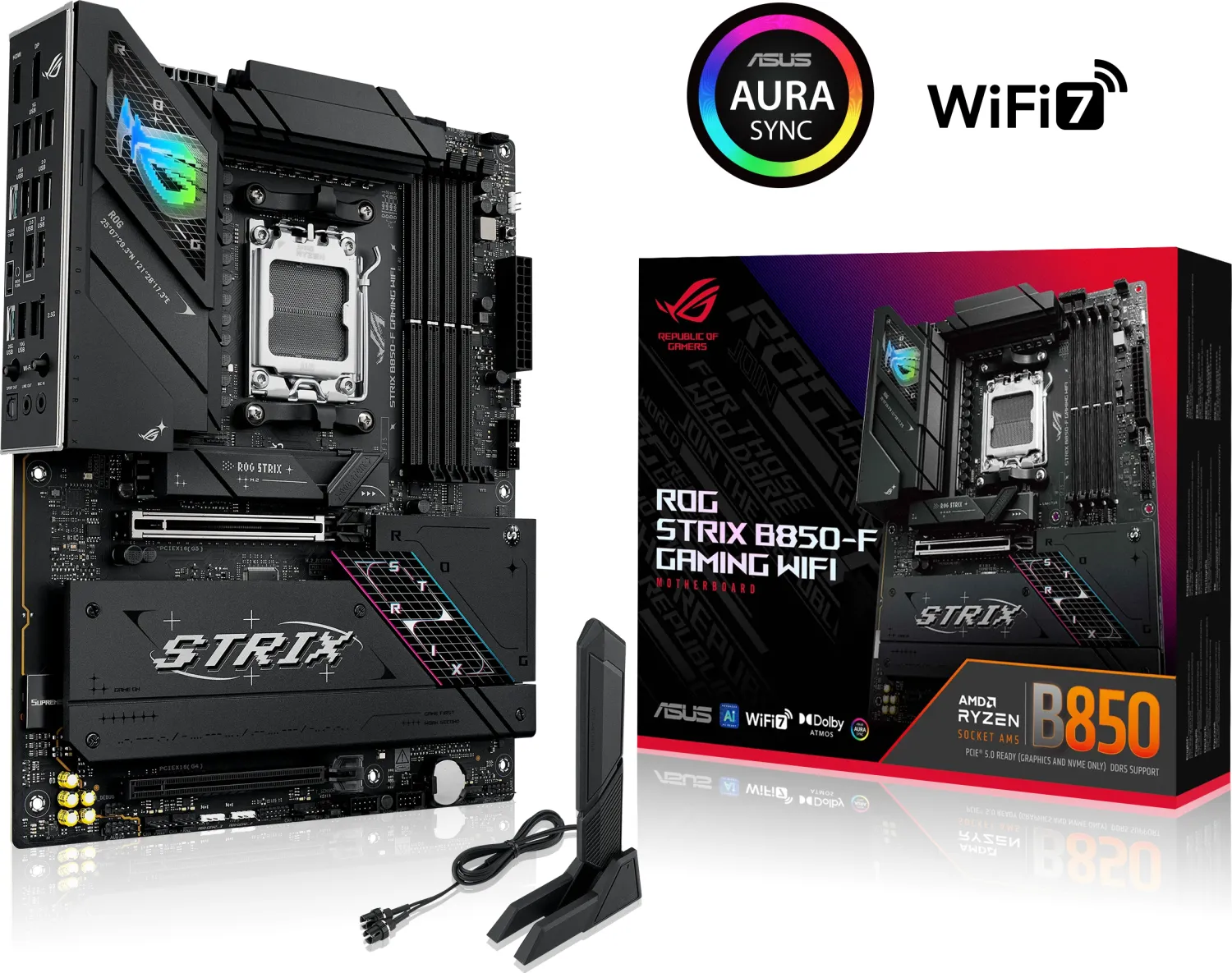 Matična ploča ASUS ROG STRIX B850-F GAMING WIFI (AMD B850, Socket AM5, ATX)-0