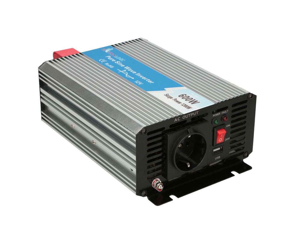 Automobilski pretvarač napona EXTRALINK OPIP-600W (12V, 600W, čisti sinus)-0