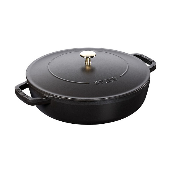Posuda za pirjanje STAUB Chistera (24 cm, 2.4 L, lijevano željezo, grafitno siva)-0