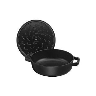 Posuda za pirjanje STAUB Chistera (24 cm, 2.4 L, lijevano željezo, grafitno siva)-1