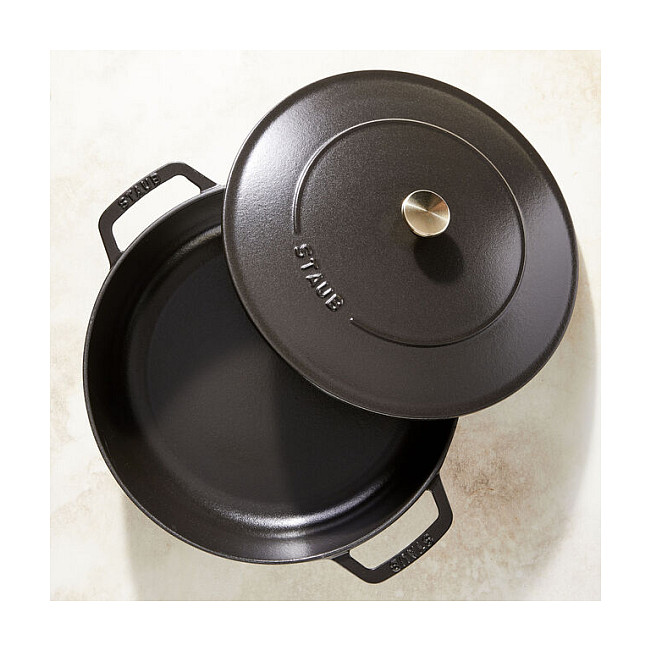 Posuda za pirjanje STAUB Chistera (24 cm, 2.4 L, lijevano željezo, grafitno siva)-5
