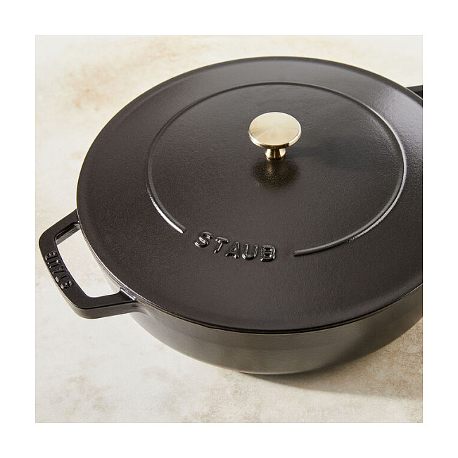 Posuda za pirjanje STAUB Chistera (24 cm, 2.4 L, lijevano željezo, grafitno siva)-6