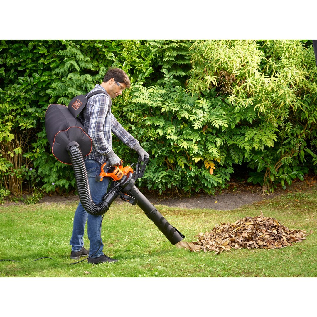 Puhalica za lišće BLACK&DECKER BEBLV301-QS (Snaga 3000 W, Kapacitet vreće 72 L, Maksimalna brzina zraka 404 km/h, Težina 6 kg)-5