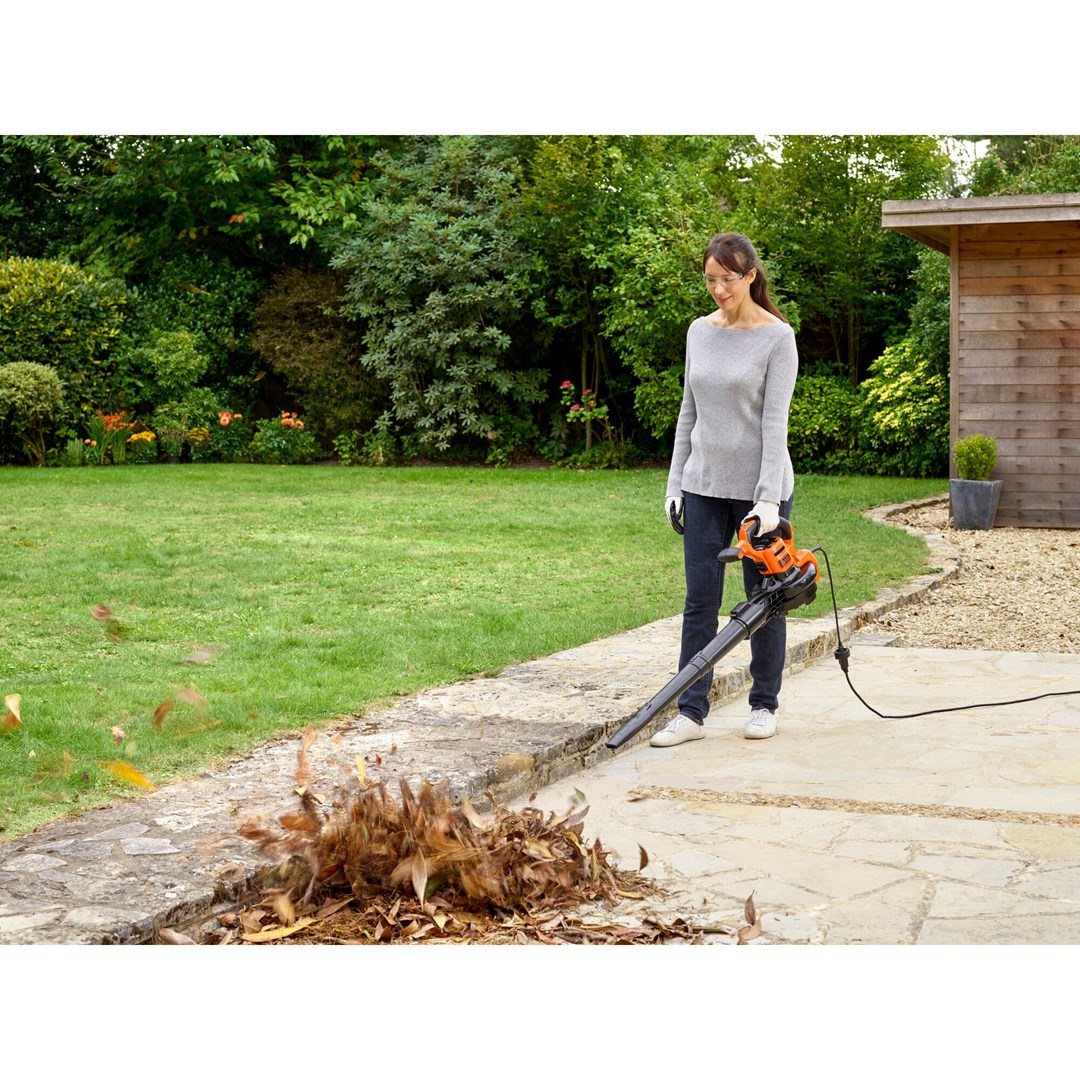 Puhalica za lišće BLACK&DECKER BEBLV301-QS (Snaga 3000 W, Kapacitet vreće 72 L, Maksimalna brzina zraka 404 km/h, Težina 6 kg)-9