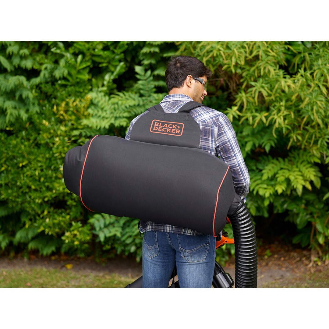 Puhalica za lišće BLACK&DECKER BEBLV301-QS (Snaga 3000 W, Kapacitet vreće 72 L, Maksimalna brzina zraka 404 km/h, Težina 6 kg)-10