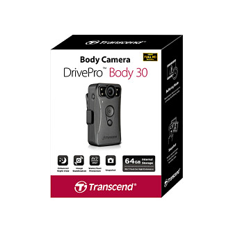 Kamera za nošenje na tijelu TRANSCEND DrivePro Body 30 (64GB, Full HD, IP67)-3