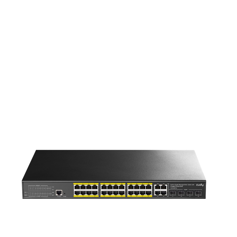 Mrežni switch CUDY GS2028PS4 (24-portni Gigabitni, L2 upravljivi, 4x SFP, 300W PoE)-4
