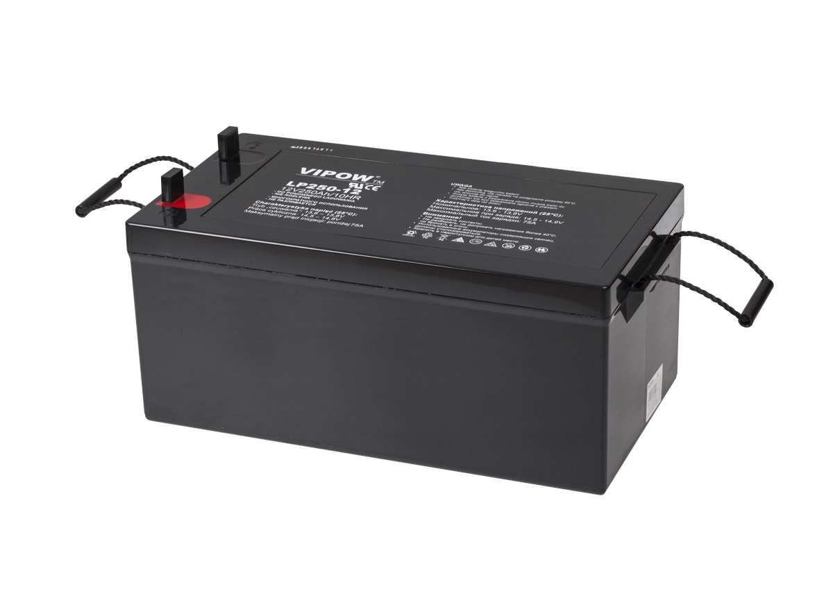 Gel baterija VIPOW 12V 250Ah (kapacitet 250Ah, napon 12V)-0