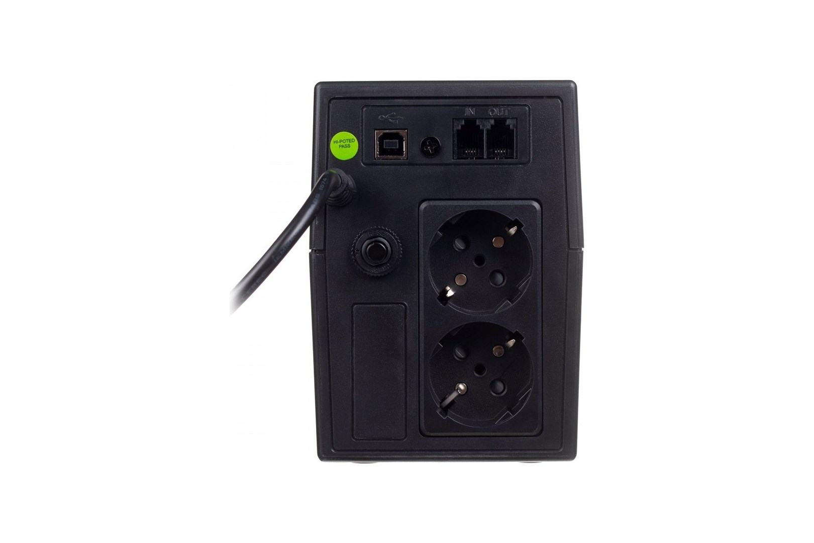 UPS Line-Ineractive LED, 800VA/480W1x12V/9Ah, AVR, 2xSCHUKO, USB, RJ11-3