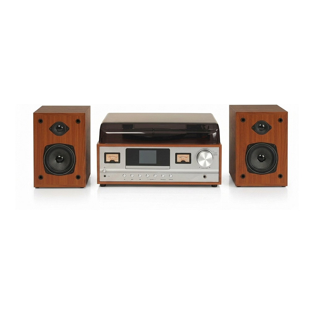 Retro glazbeni centar DENVER MRD-52 (Gramofon, CD, DAB+, Bluetooth) svijetlo drvo-0