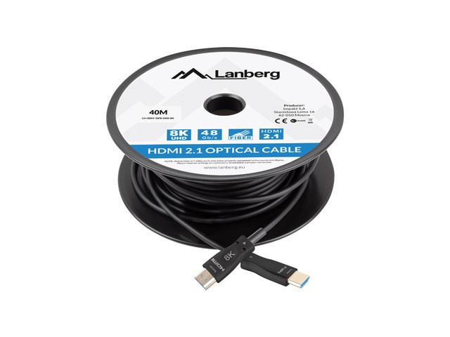 LANBERG HDMI CABLE M/M V2.1 40M 8K OPTICAL AOC-2