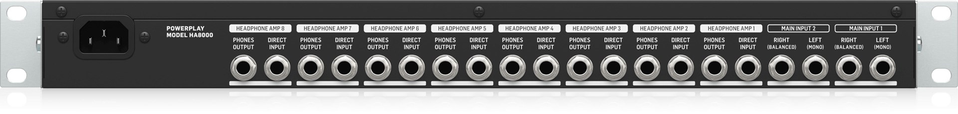 Pojačalo za slušalice BEHRINGER Powerplay HA8000 V2 (8 kanala)-4