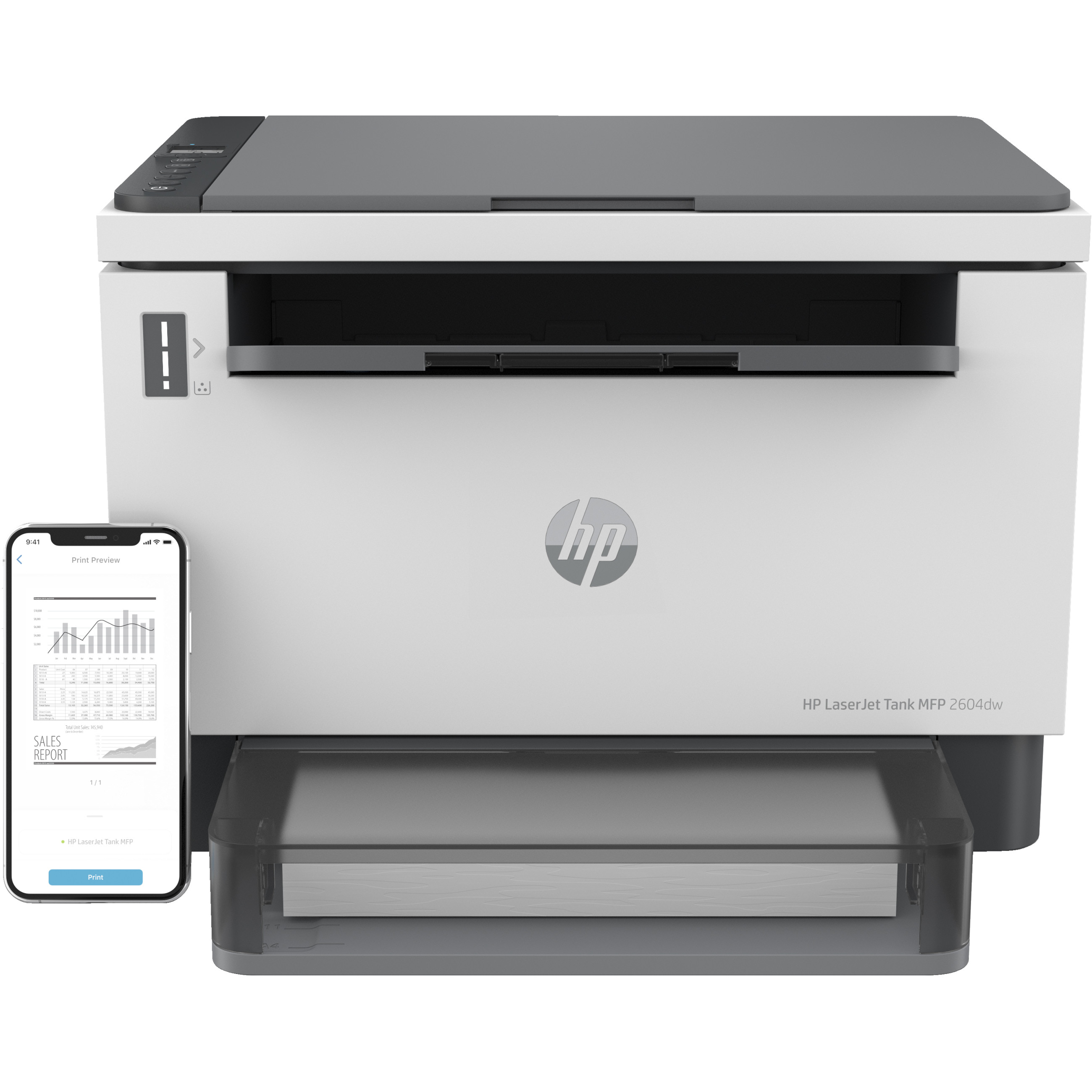 Printer HP LaserJet Tank MFP 2604dw A4 600 x 600 DPI 22 ppm Wi-Fi-5