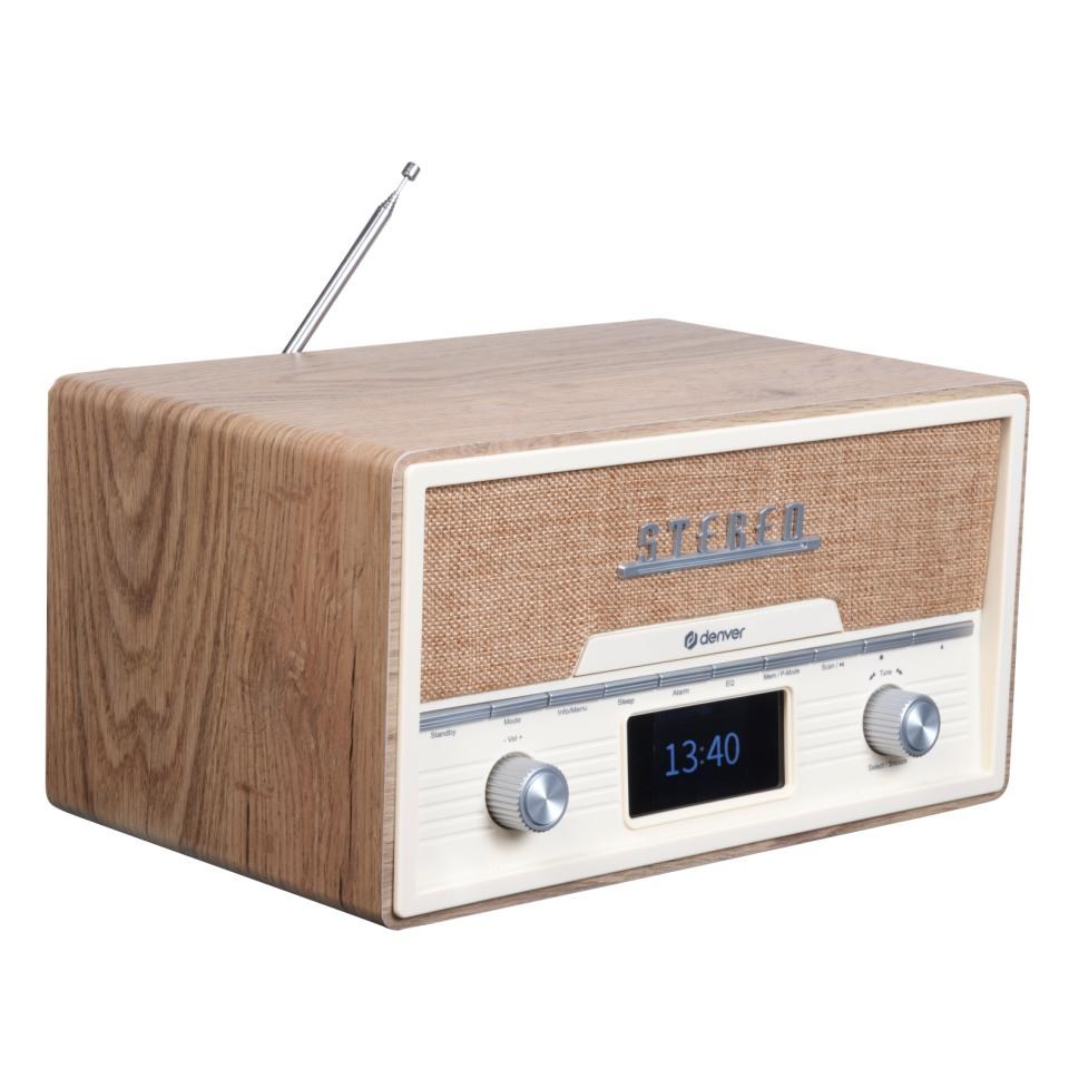 Retro radio Denver MDA-525LW light wood-2