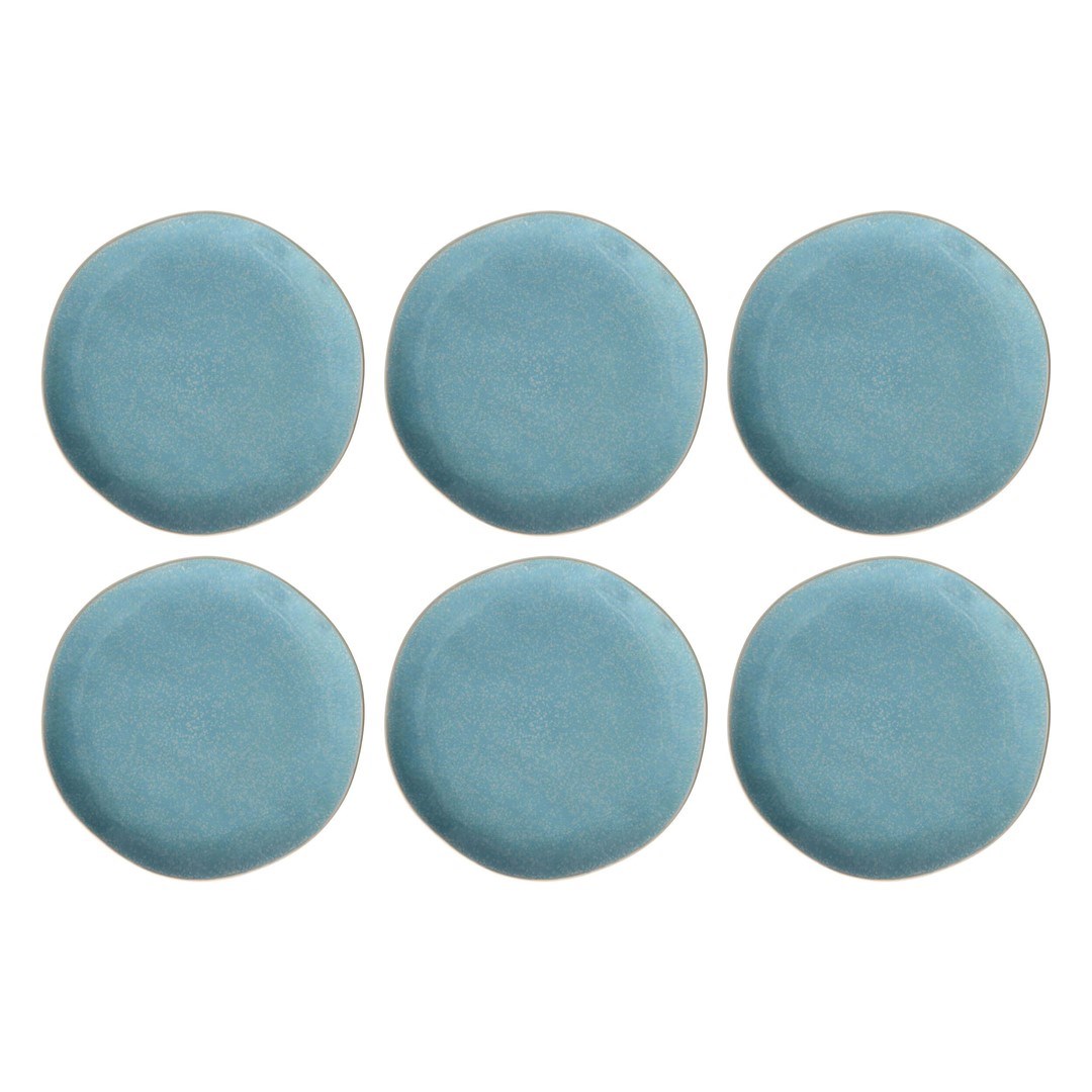 Set plitkih tanjura ROSE&TULIPANI Concerto Fuse Azzurro (27 cm, 6 komada, porculan)-0