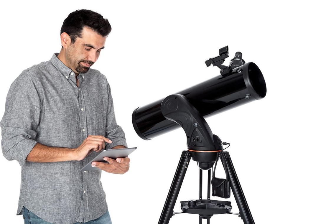 Teleskop CELESTRON AstroFi 130mm (fiksna žarišna duljina 650 mm, povećanje 26x, maksimalna vidna snaga 345x, altazimutalni nosač)-6