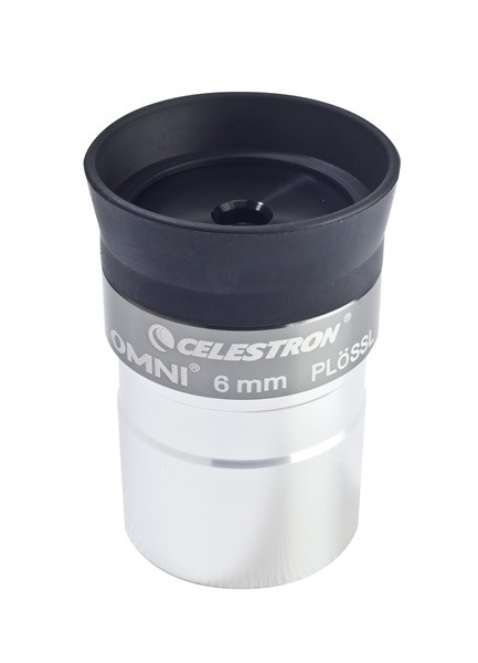Okular Celestron Omni 6mm 1.25" (crna i srebrna boja, reljef oka 5 mm, vidno polje 50°, težina 61 g)-2