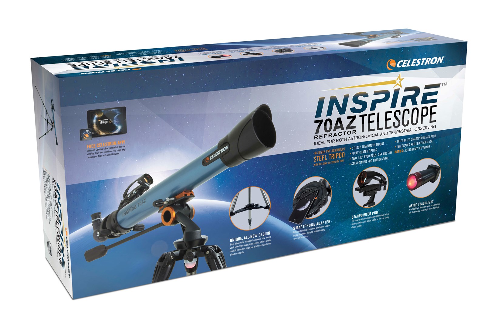 Teleskop CELESTRON Inspire 70mm (70mm Refractor)-1