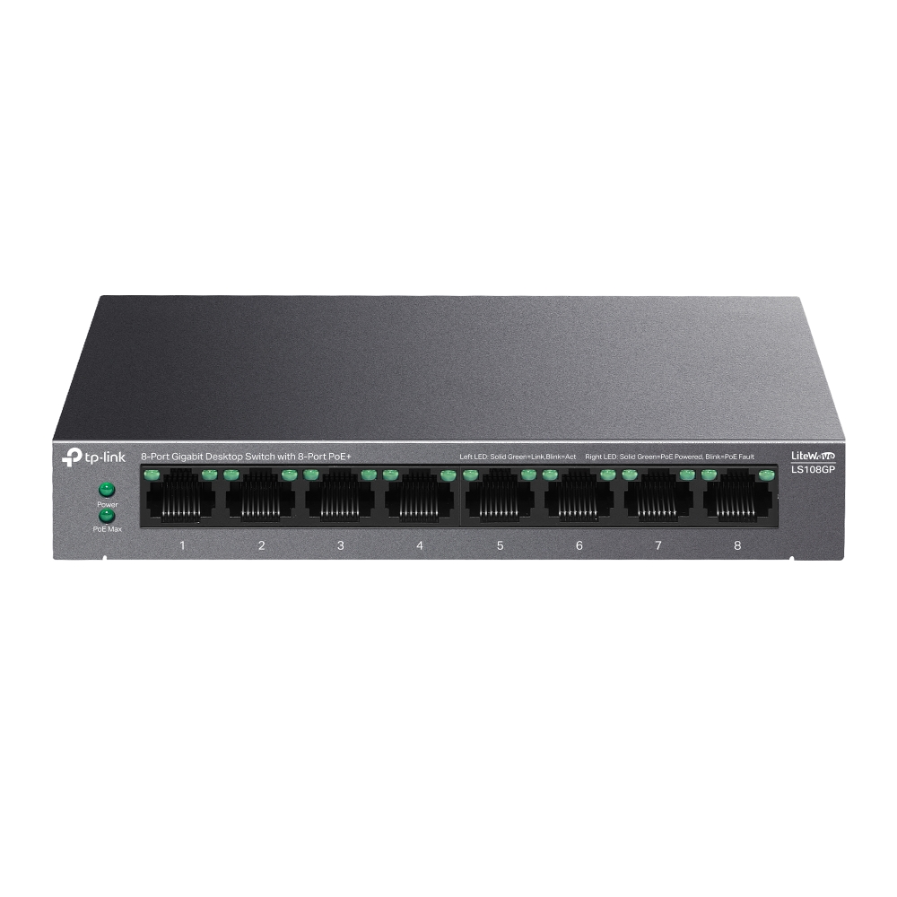 Switch TP-LINK LS108GP 8-Port Gigabit Desktop PoE+ Unmanaged-1