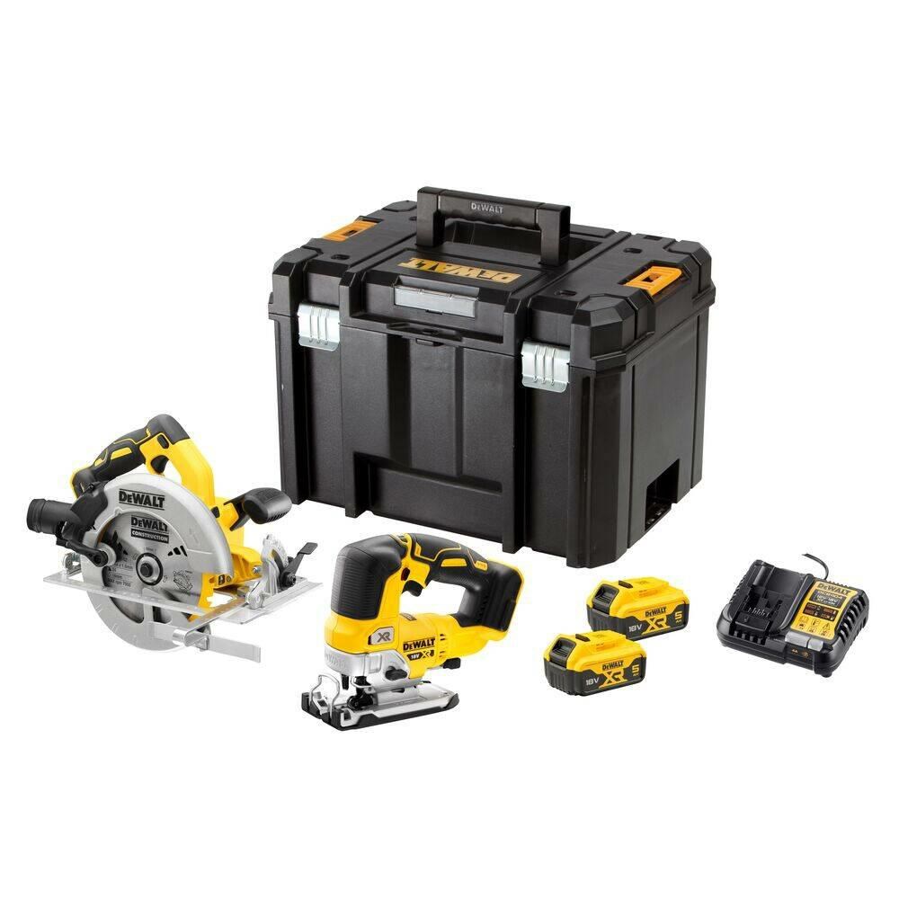 AKU SET ALATA DEWALT DCK2012P2T (18V, 2x5.0Ah, DCS570 + DCS334)