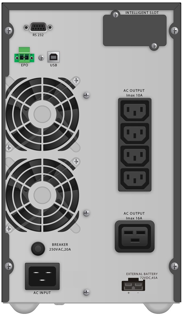 UPS POWERWALKER VFI 3000 TGB (3kVA/2700W, Online)-1