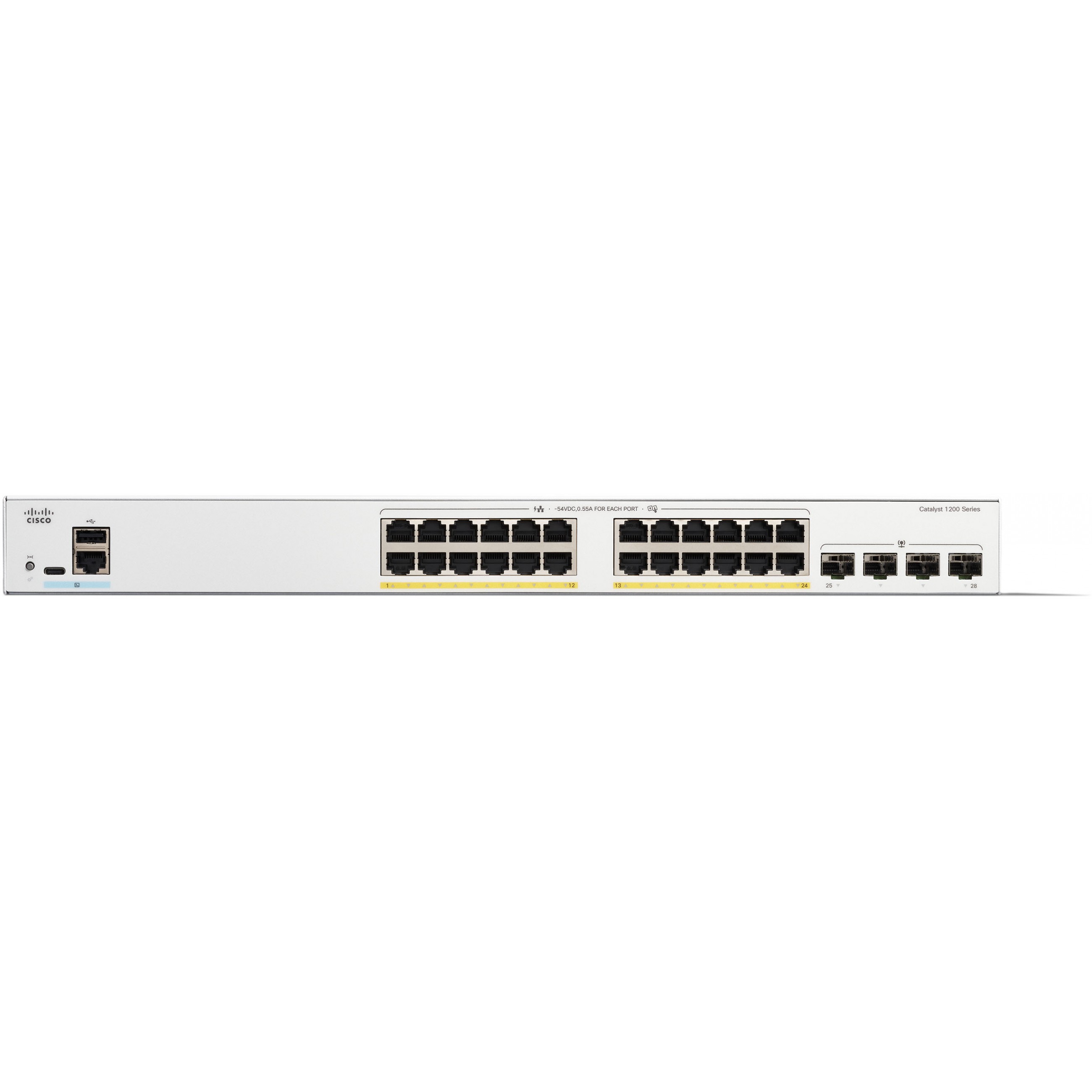 Switch Cisco Catalyst 1200-24FP-4G 24 Port GE Full PoE 4x1GE SFP-1