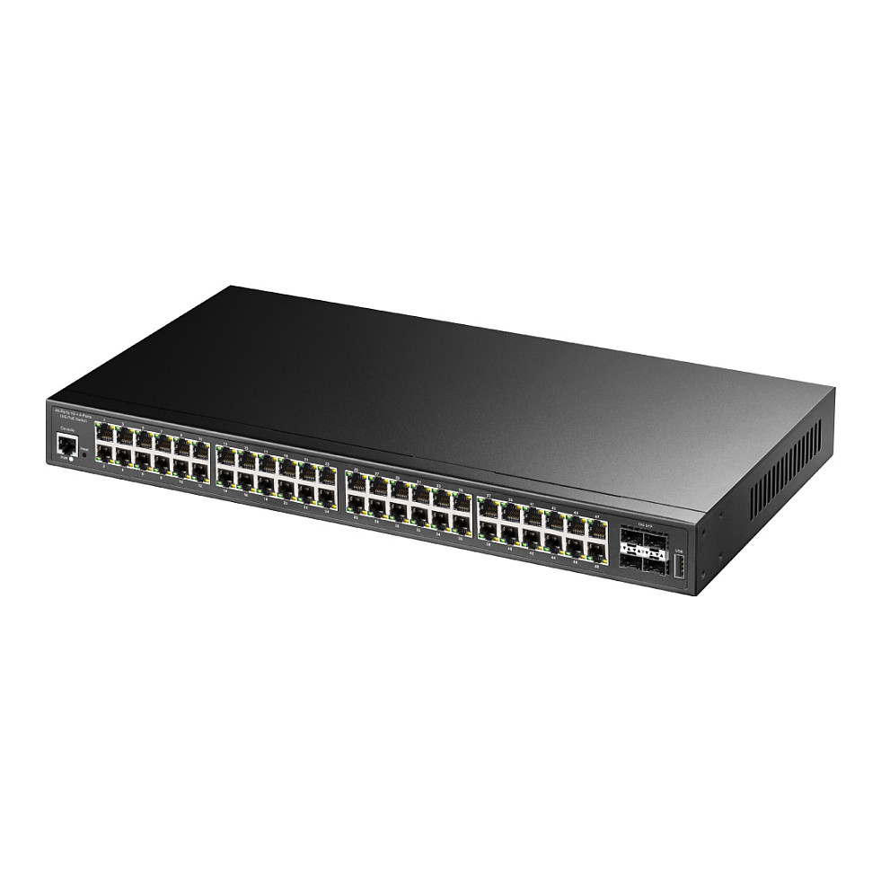 Mrežni switch CUDY GS2048PS4 (48x Gigabit PoE+, 4x 10G SFP+, 720W, L2/L3 Managed)-1