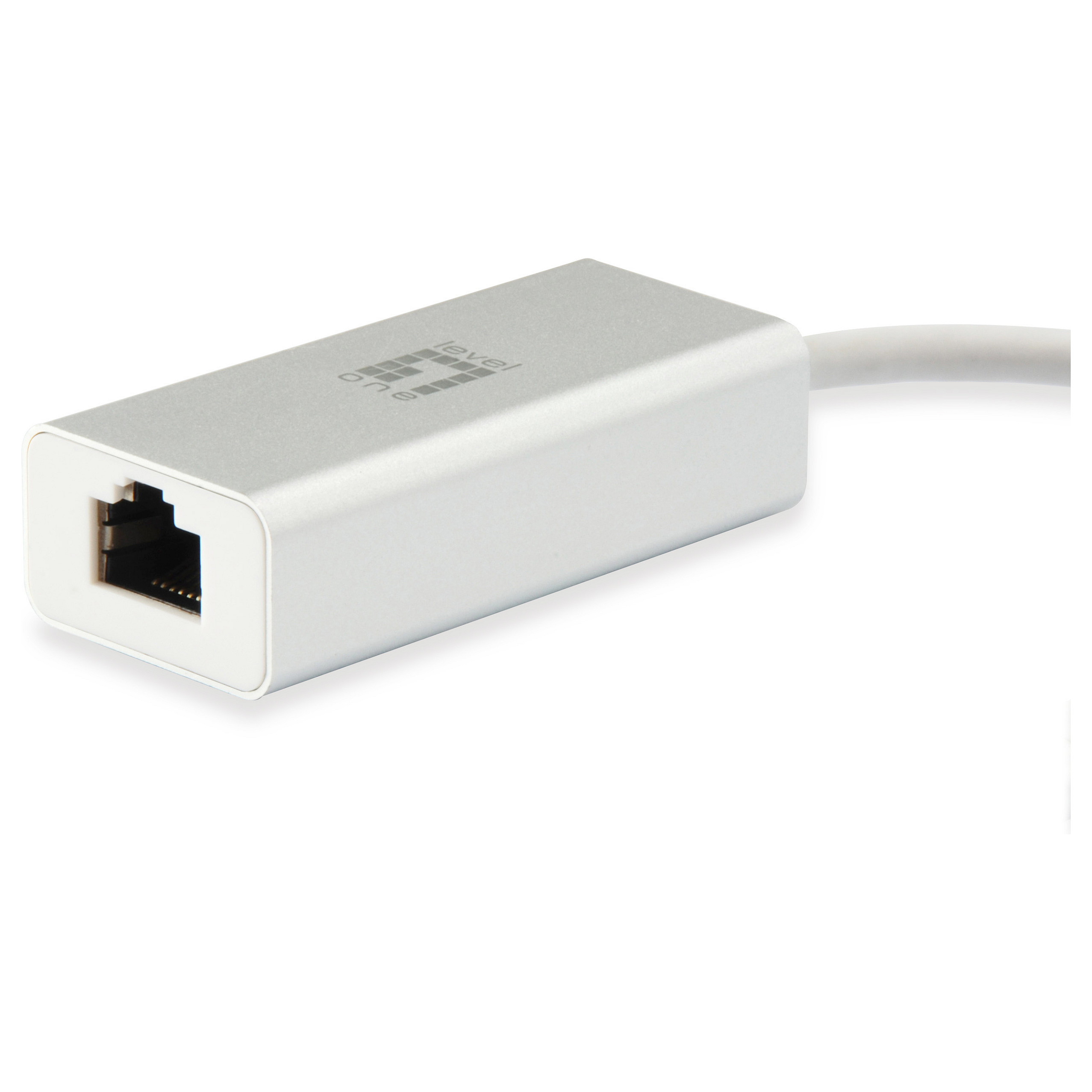 Adapter LEVELONE USB-C -> RJ45 (10/100/1000, 0.15m)-1