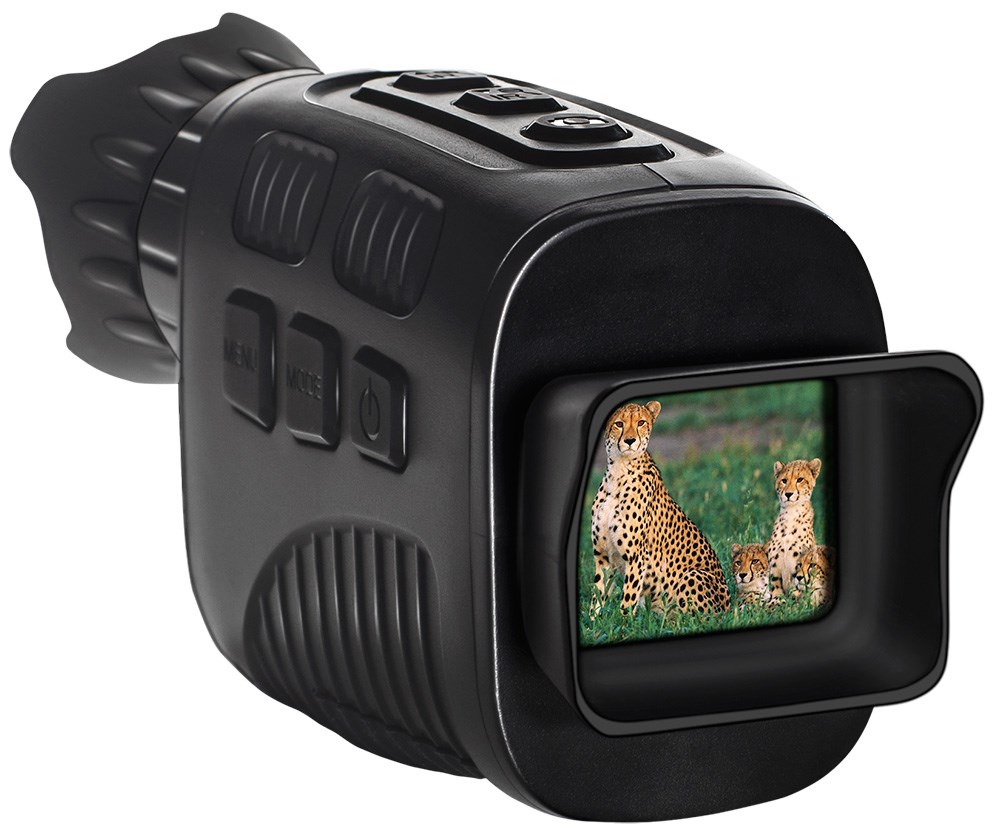 For day and night observation. With a recorder. Magnification: 1-4x (digital)