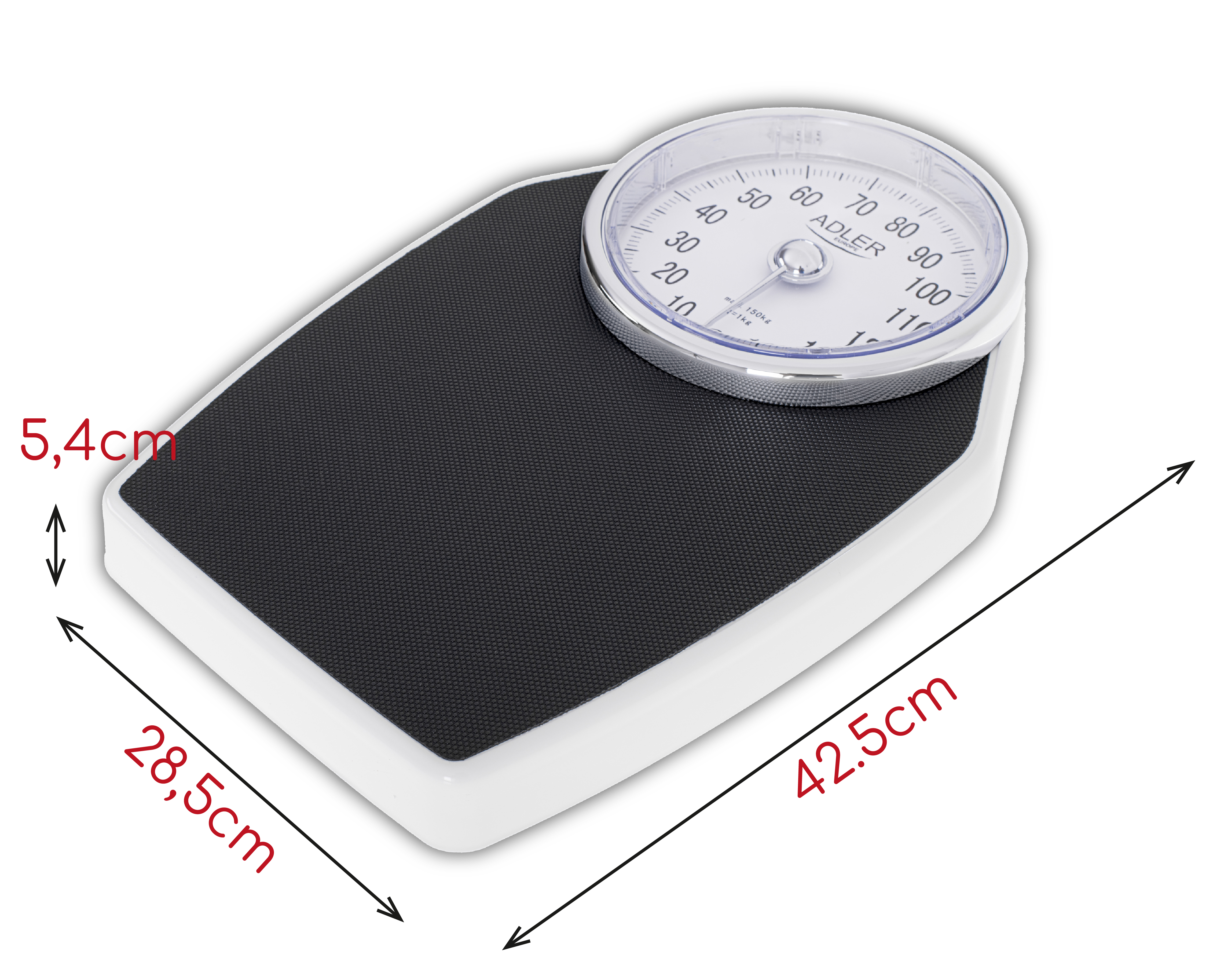 Osobna vaga ADLER AD 8177 (mehanička, do 150 kg, retro dizajn)-4
