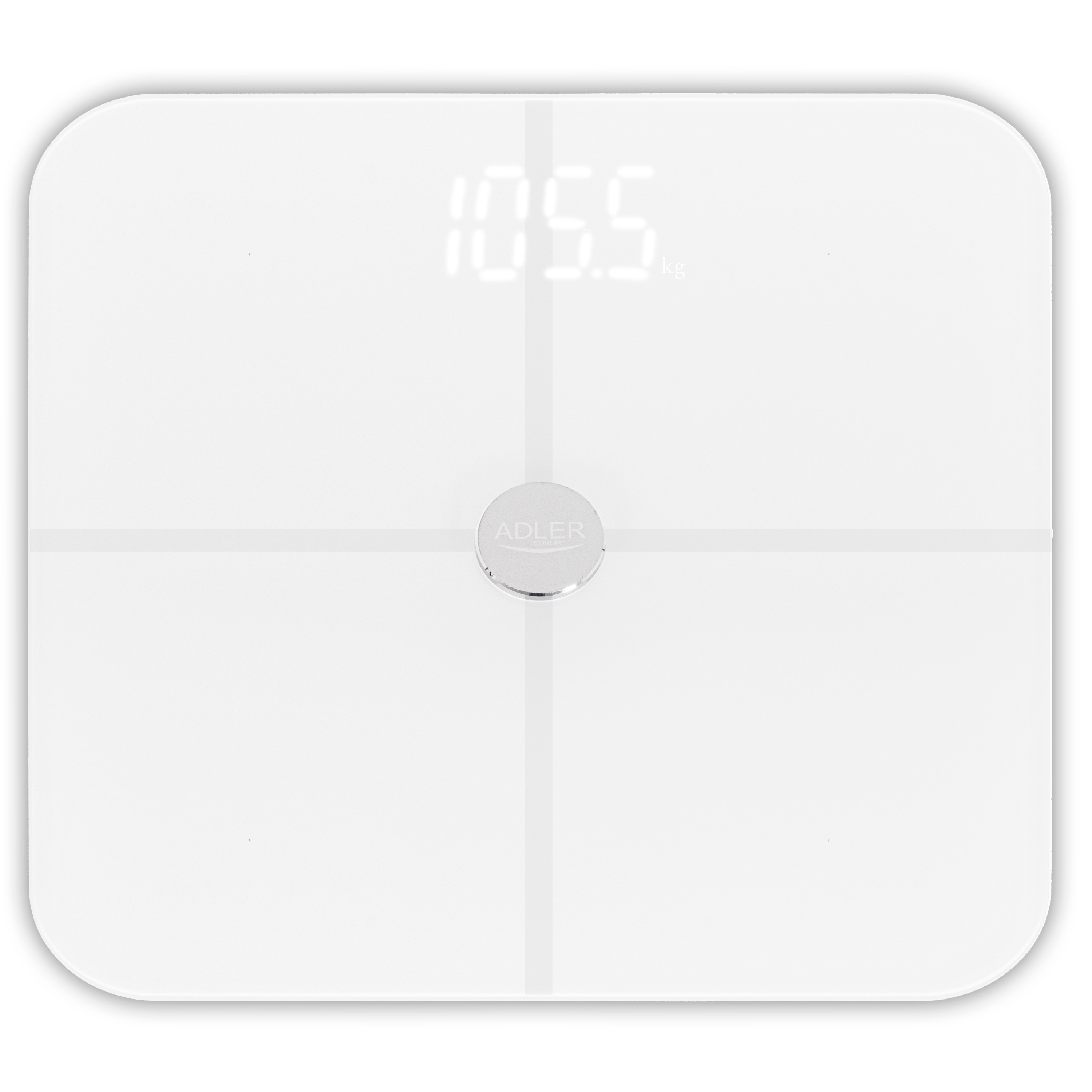 Pametna osobna vaga ADLER AD 8187 (do 180 kg, BMI, Bluetooth) bijela