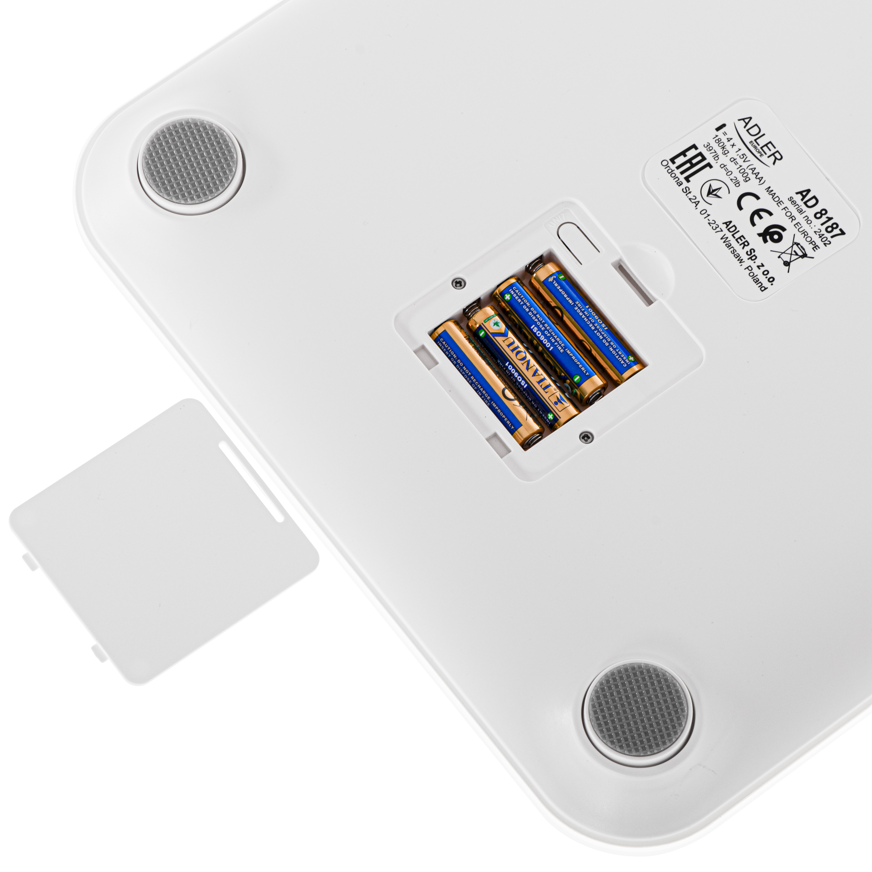 Pametna osobna vaga ADLER AD 8187 (do 180 kg, BMI, Bluetooth) bijela-7