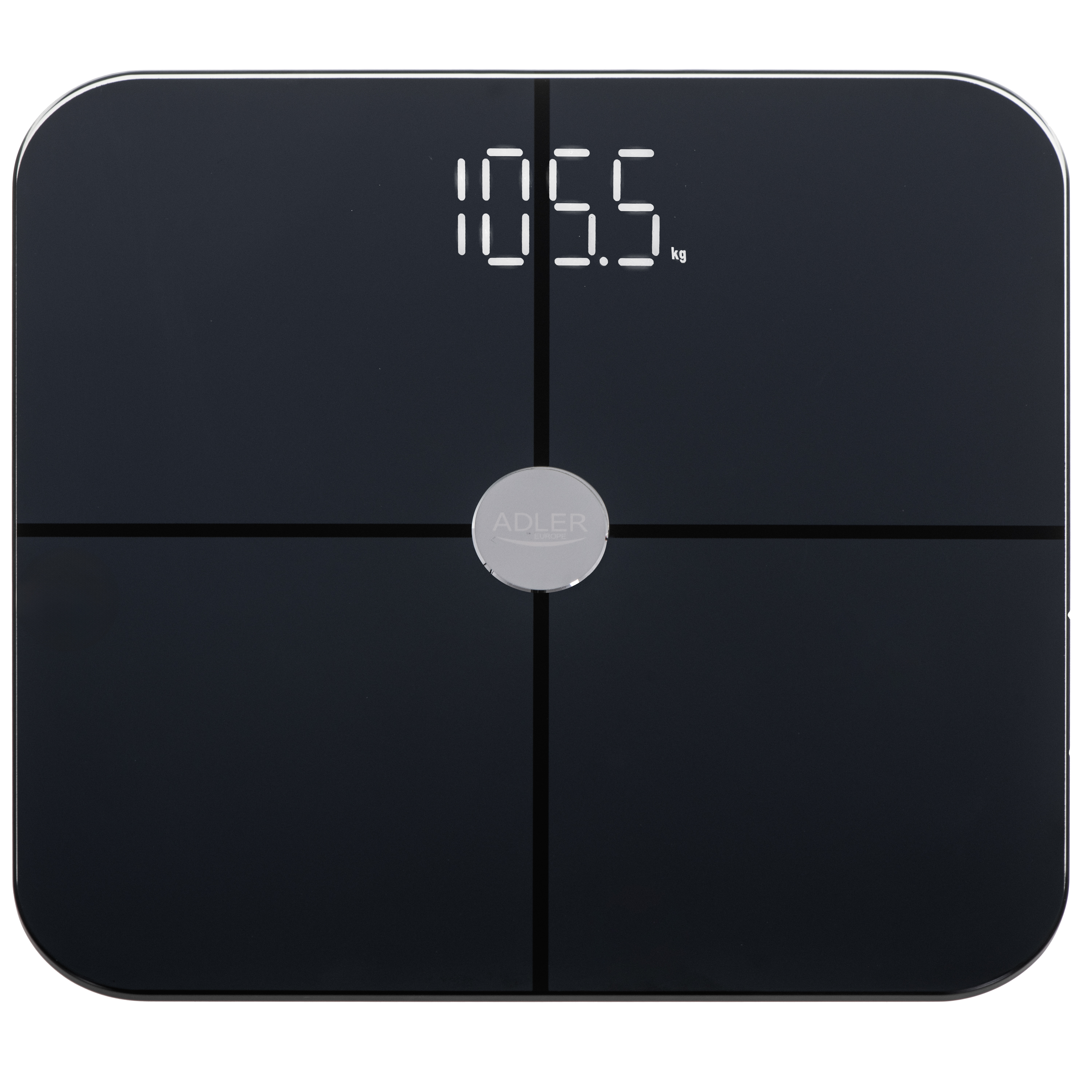 Pametna osobna vaga ADLER AD 8187 (do 180 kg, BMI, Bluetooth) crna
