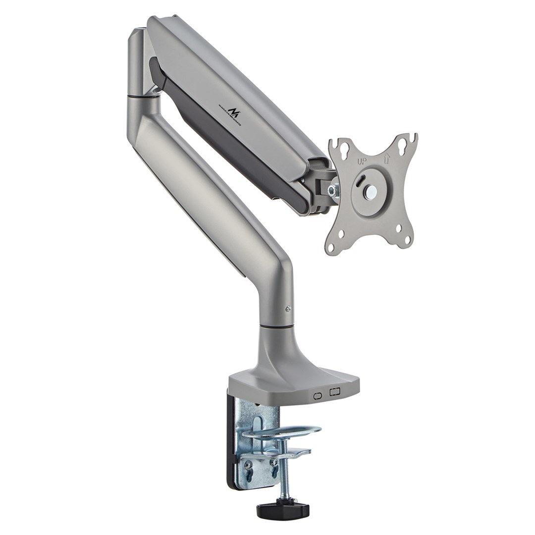 Držač za monitor MACLEAN MC-969 (Dvostruka ruka, Plinska opruga, 17"-45", 16 kg, Srebrna boja)-5