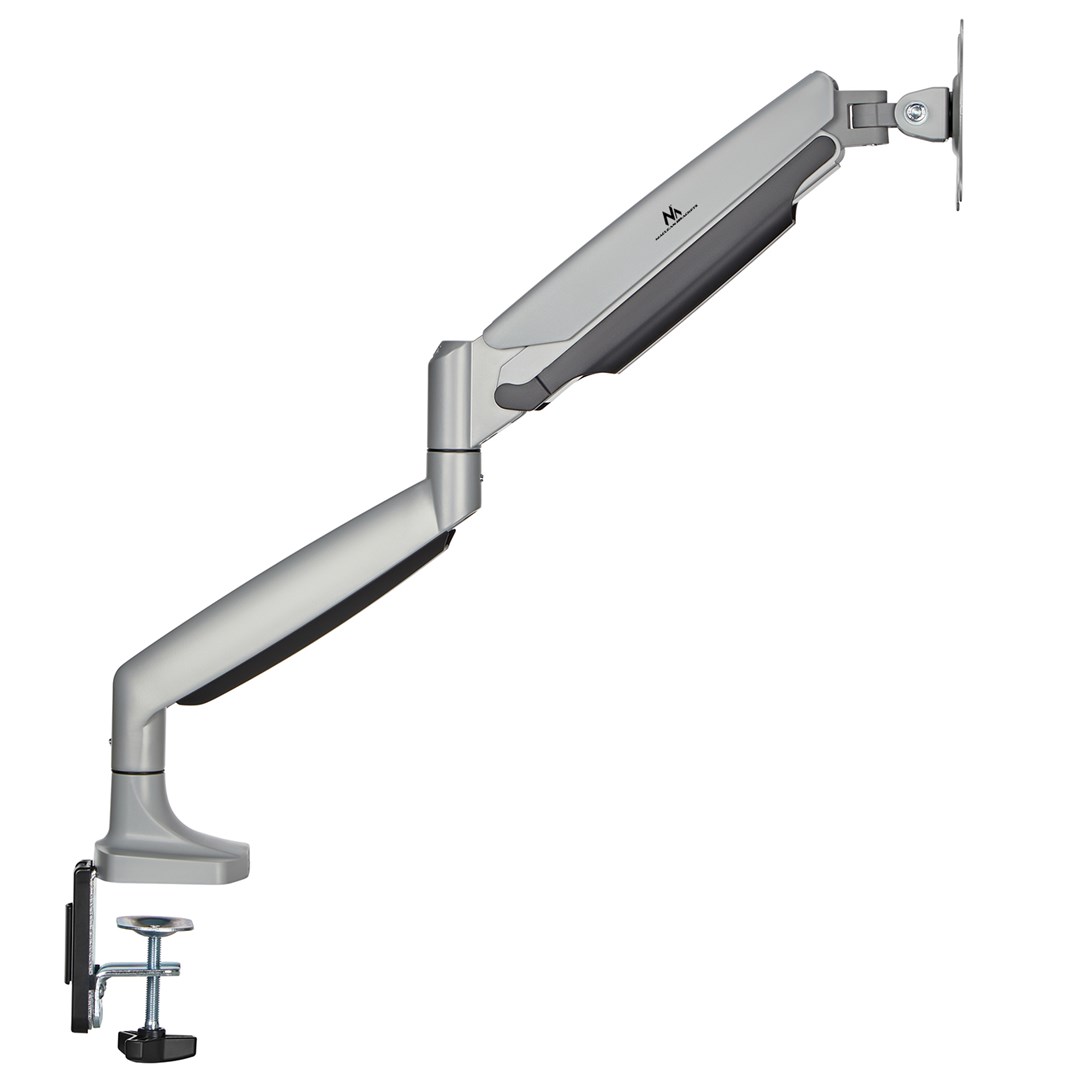 Držač za monitor MACLEAN MC-969 (Dvostruka ruka, Plinska opruga, 17"-45", 16 kg, Srebrna boja)-1