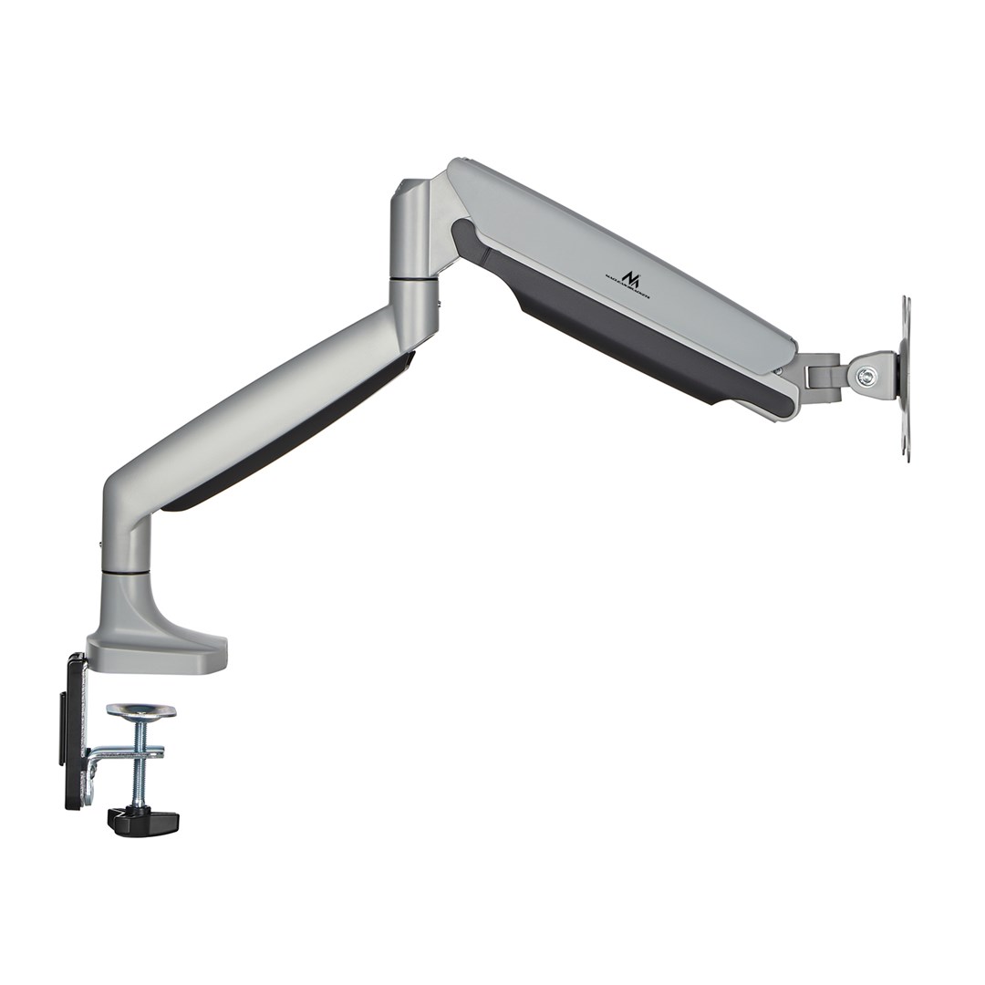Držač za monitor MACLEAN MC-969 (Dvostruka ruka, Plinska opruga, 17"-45", 16 kg, Srebrna boja)-9