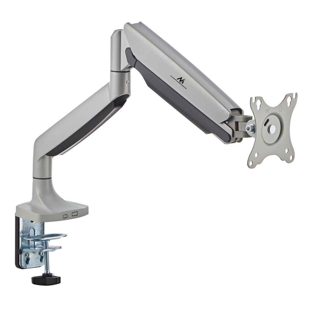 Držač za monitor MACLEAN MC-969 (Dvostruka ruka, Plinska opruga, 17"-45", 16 kg, Srebrna boja)-4