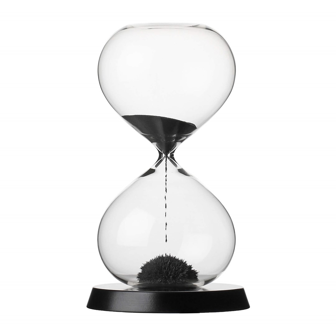Pješčani sat RITUALI DOMESTICI Scorrendo (30 min, 23 cm, crni)-0