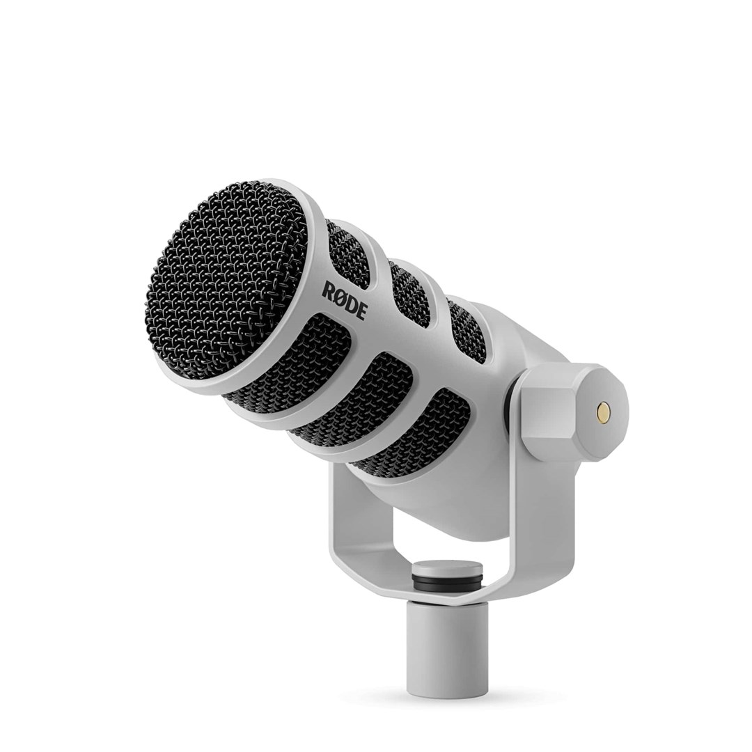 Mikrofon RODE PodMic USB White (Dinamički, USB-C & XLR, APHEX DSP, za podcast)-1