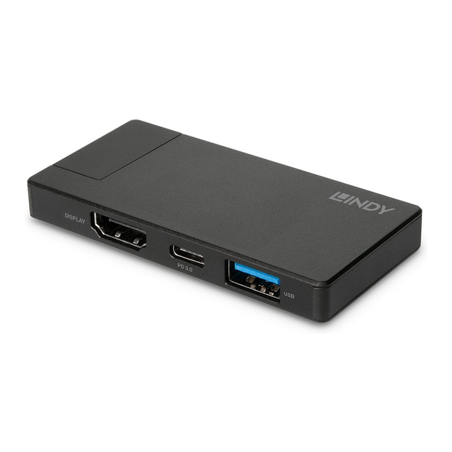 Docking stanica LINDY DST-Micro USB Typ C 4K Micro Dockingstation crna boja-1