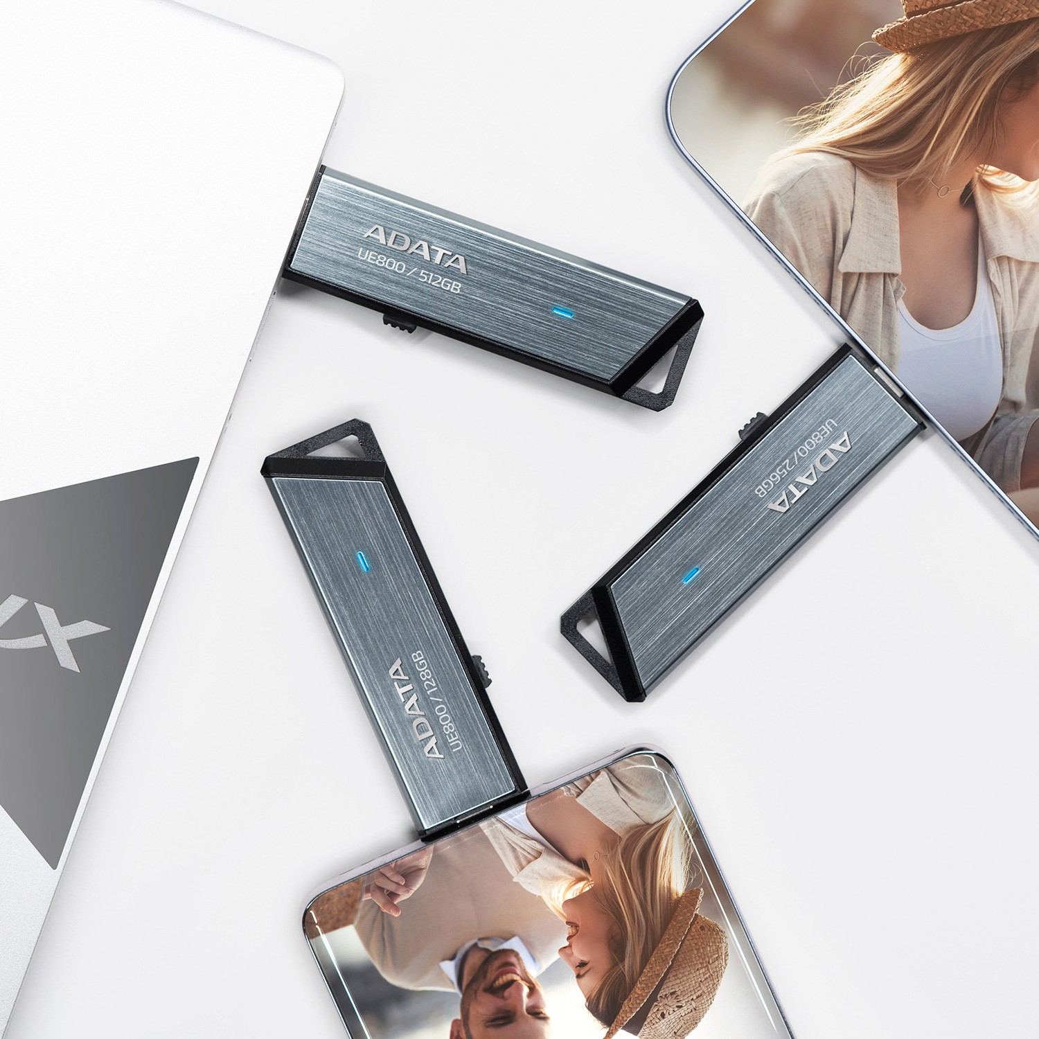 Memorijski uređaj → ADATA → AELI-UE800-2T-CSG → (USB-C, 2TB, srebrna boja)-5