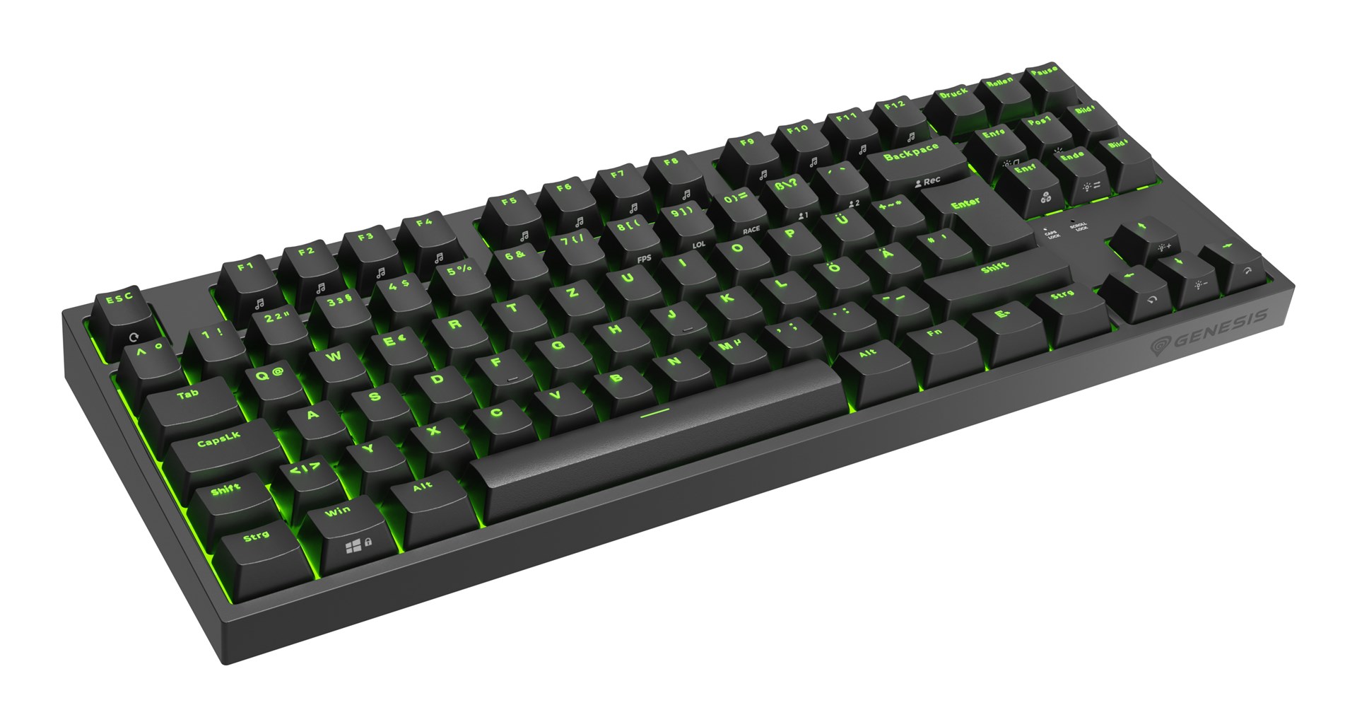 Gaming tipkovnica GENESIS Thor 404 TKL (mehanička, Kailh Box Brown V2, RGB, Hot-Swap, DE layout)-14