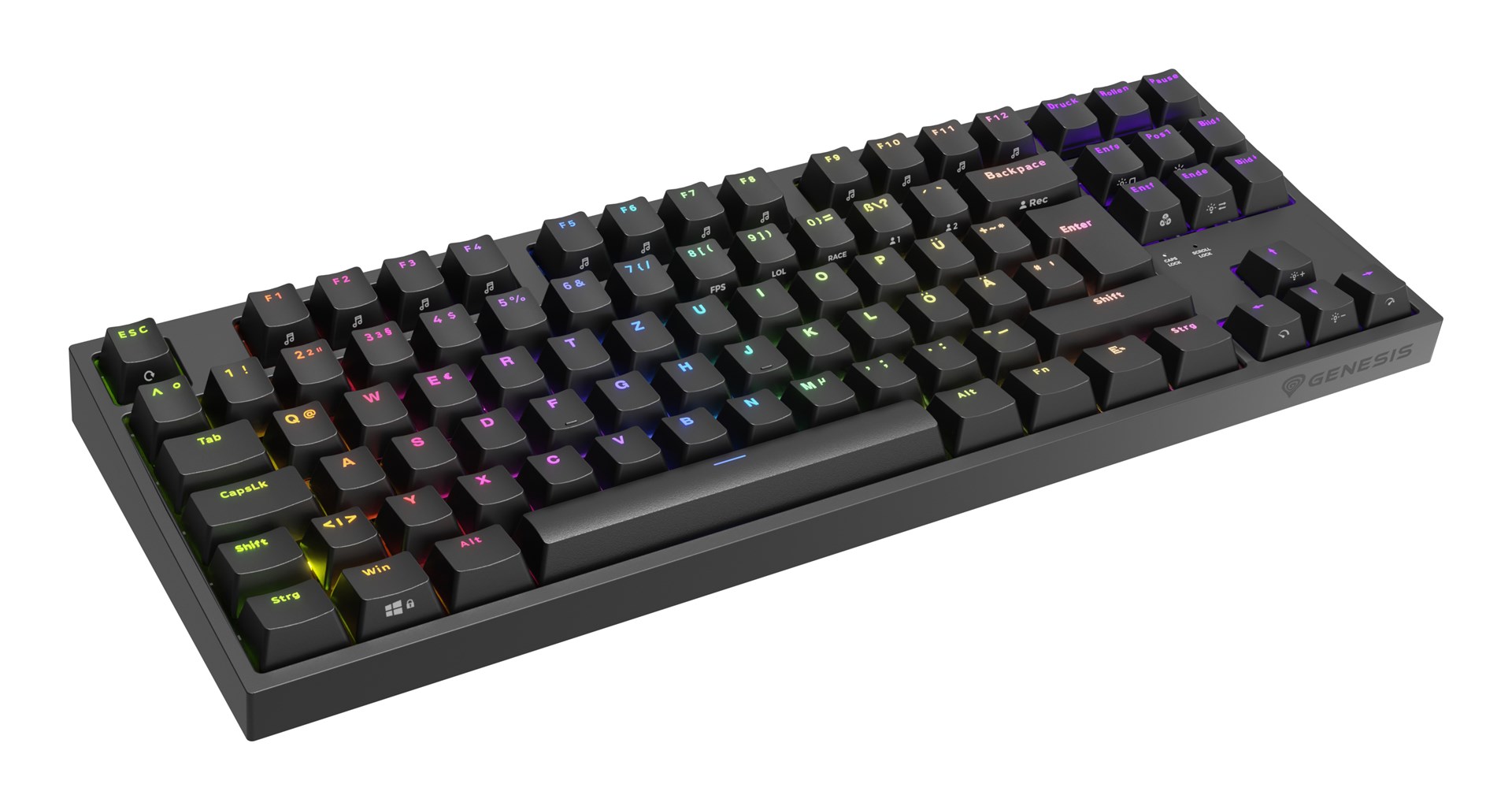 Gaming tipkovnica GENESIS Thor 404 TKL (mehanička, Kailh Box Brown V2, RGB, Hot-Swap, DE layout)-5