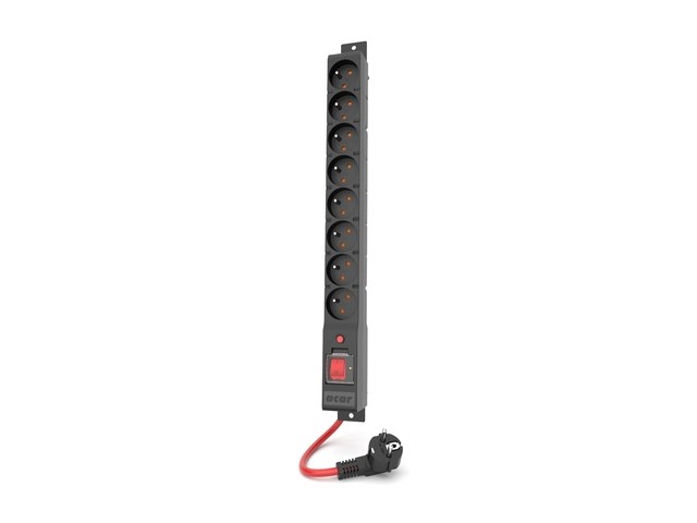 Prenaponski razdjelnik ACAR R8 POWER W2452 (8 utičnica, kabel 5 m, 16 A, 3680 W, crna boja)-0