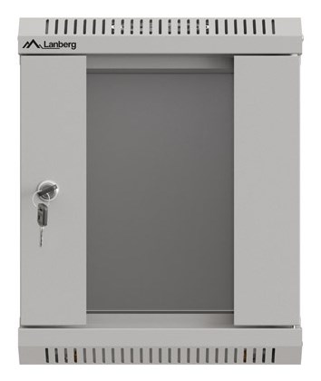 WALL-HUNG RACK CABINET 10" 6U 300X300 GREY GLAZED DOOR LANBERG (FLAT PACK)-3